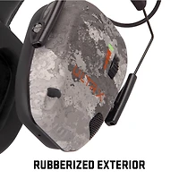 ULTRX Bionic Electronic Veil Tac Gray Camo Earmuffs