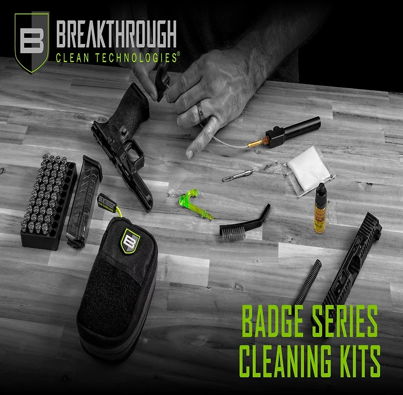 Breakthrough Clean Technologies Badge Series Pull-Through Cleaning Kit with Molle Pouch