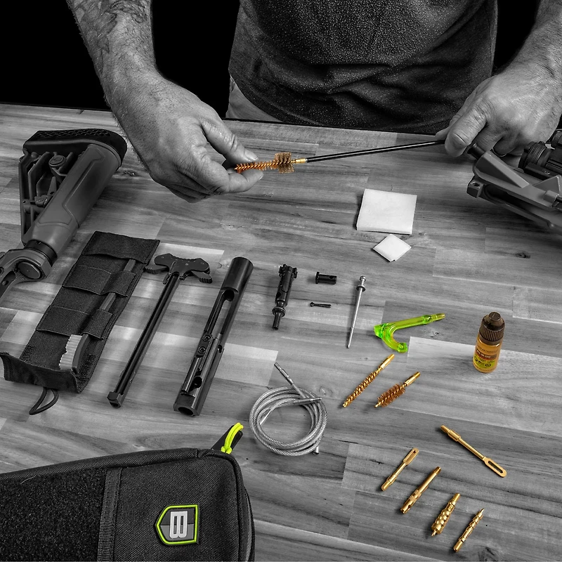 Breakthrough Clean Technologies Badge Series Rod and Pull-Through Cleaning Kit with Molle Pouch