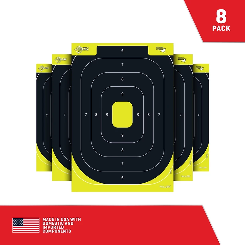 Allen Company EZ Aim Splash 12.5 in W x 18.25 in H Reactive Paper Shooting Targets 8-Pack