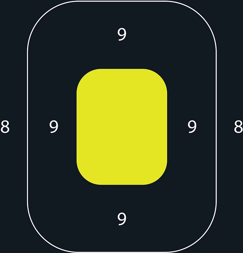 Allen Company EZ Aim Splash 12.5 in W x 18.25 in H Reactive Paper Shooting Targets 8-Pack