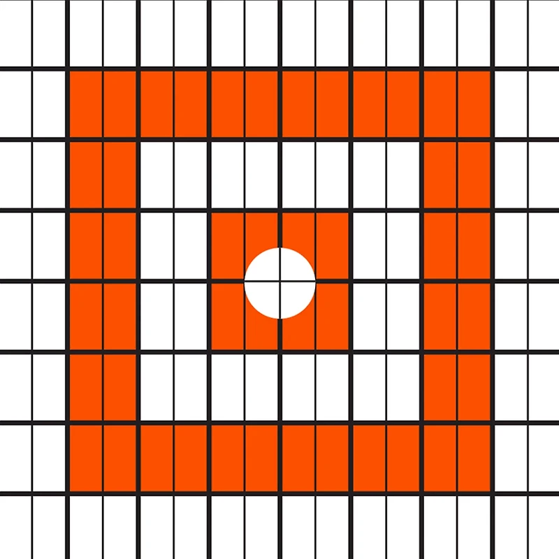Allen Company EZ Aim 12 in Square Paper Shooting Targets with Sight-in Grids 12-Pack