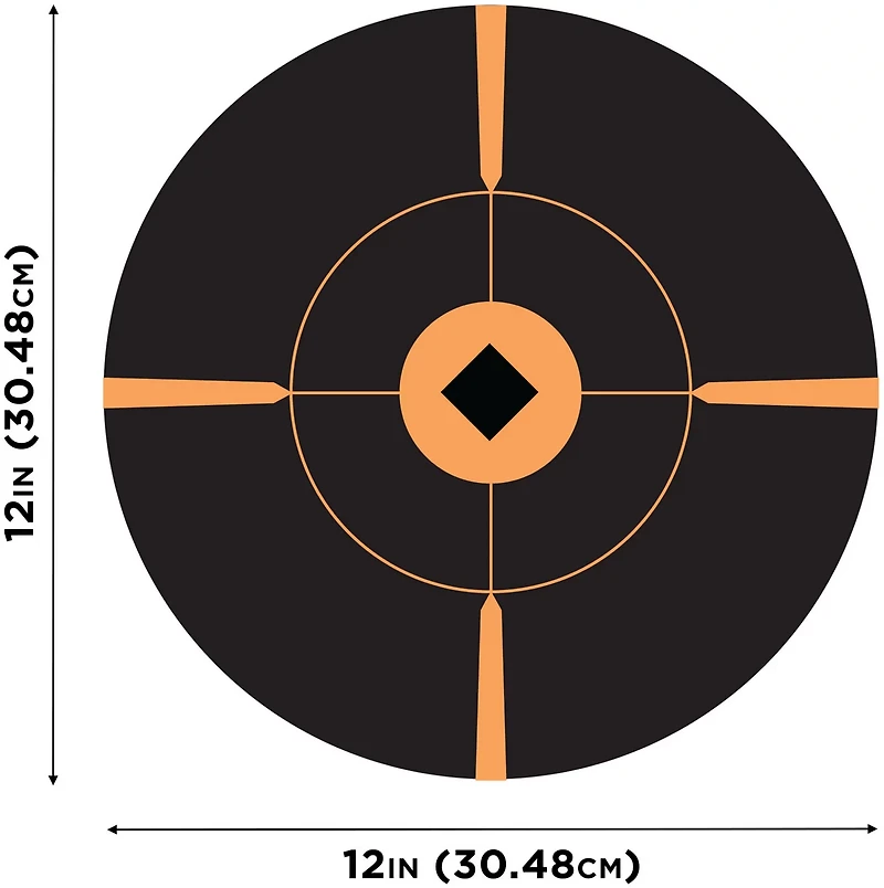 Allen Company EZ Aim 12 in W x 12 in H Adhesive Splash Reactive Paper Shooting Targets 5-Pack