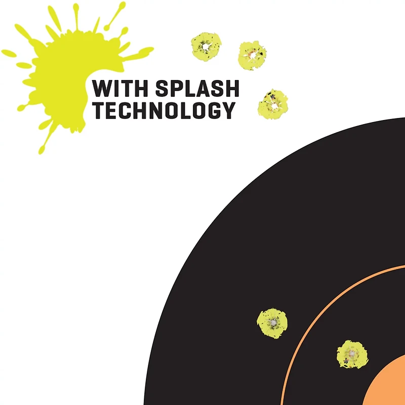 Allen Company EZ Aim 12 in W x 12 in H Adhesive Splash Reactive Paper Shooting Targets 5-Pack