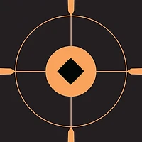 Allen Company EZ Aim 12 in W x 12 in H Adhesive Splash Reactive Paper Shooting Targets 5-Pack