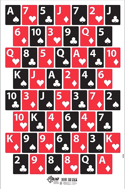 Allen Company EZ Aim Deck of Cards Shooting Target and Backer