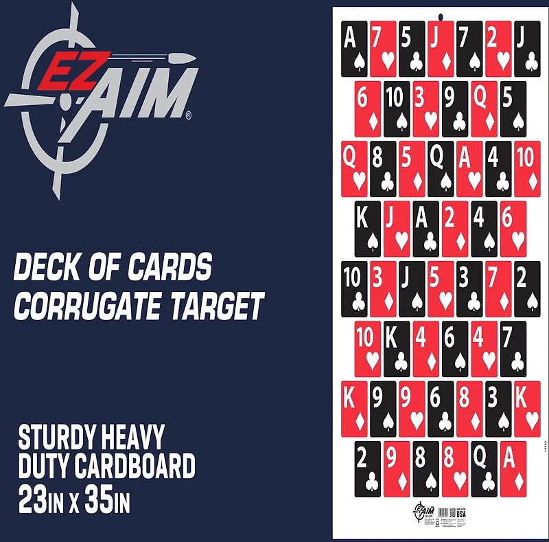 Allen Company EZ Aim Deck of Cards Shooting Target and Backer