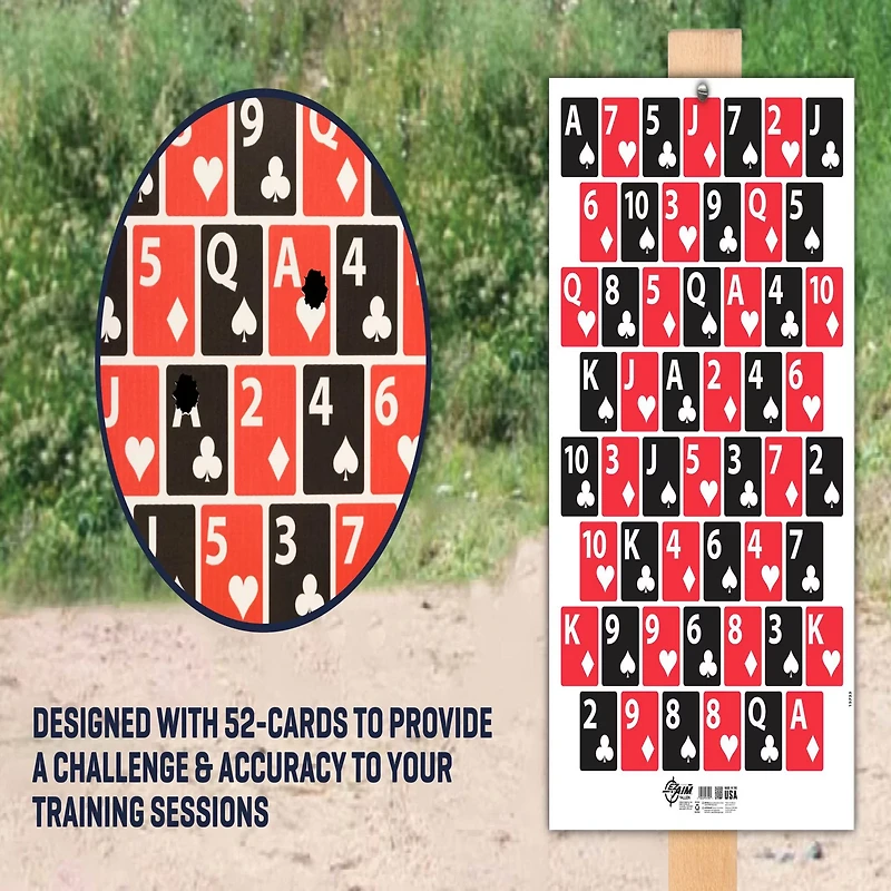 Allen Company EZ Aim Deck of Cards Shooting Target and Backer