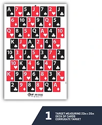 Allen Company EZ Aim Deck of Cards Shooting Target and Backer