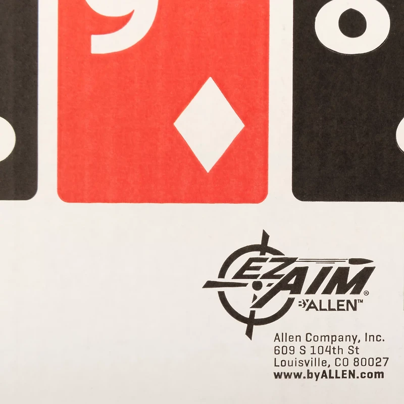 Allen Company EZ Aim Deck of Cards Shooting Target and Backer