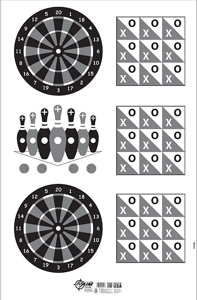 Allen Company EZ Aim Handgun Games Shooting Target and Backer