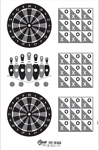 Allen Company EZ Aim Handgun Games Shooting Target and Backer