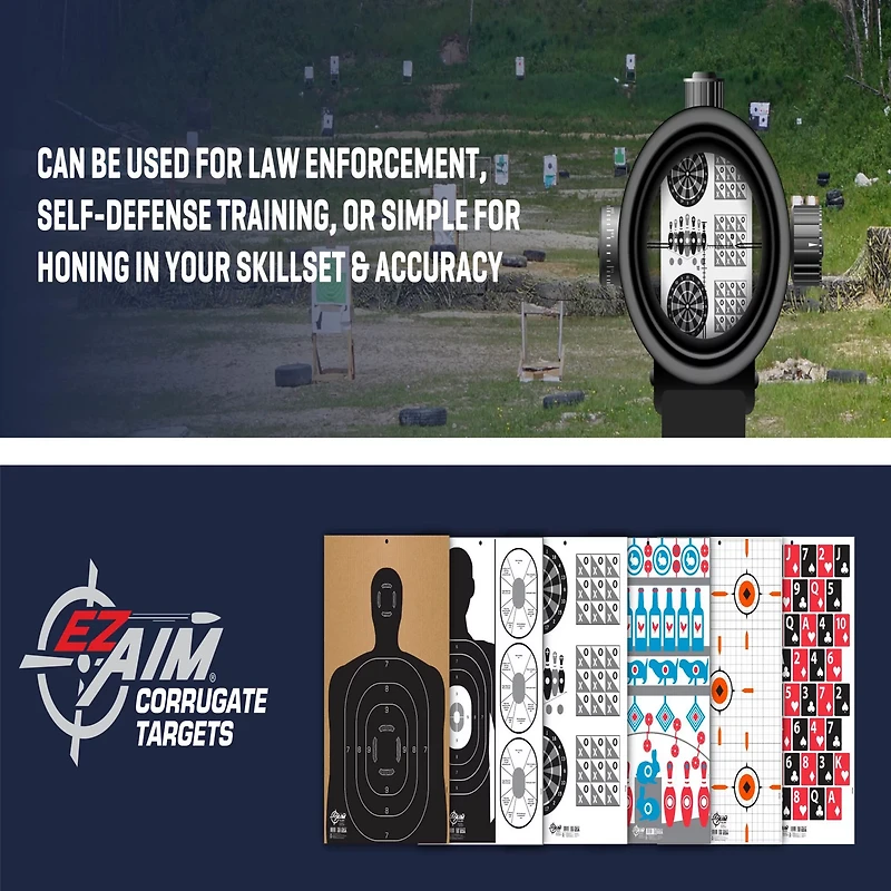Allen Company EZ Aim Handgun Games Shooting Target and Backer