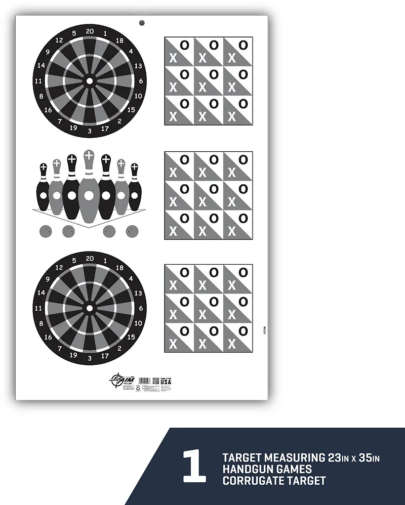 Allen Company EZ Aim Handgun Games Shooting Target and Backer