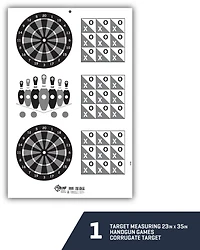 Allen Company EZ Aim Handgun Games Shooting Target and Backer