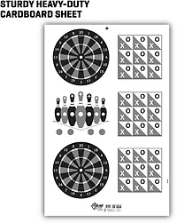 Allen Company EZ Aim Handgun Games Shooting Target and Backer