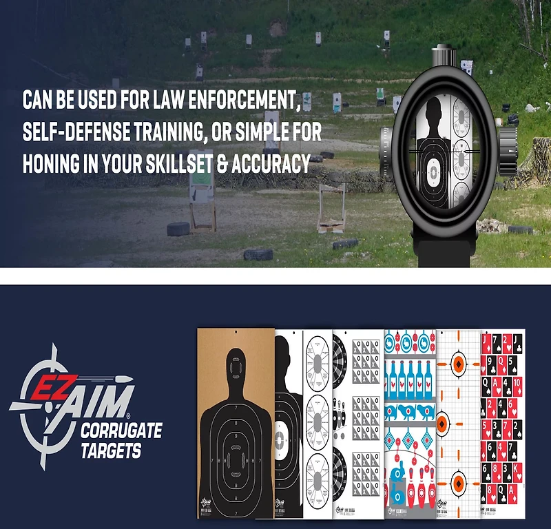 Allen Company EZ Aim Handgun Trainer Shooting Target and Backer