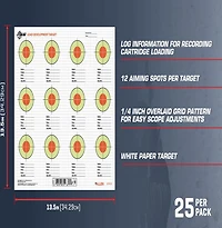 Allen Company EZ Load 13.5 in Square Load Development Paper Shooting Targets 25-Pack