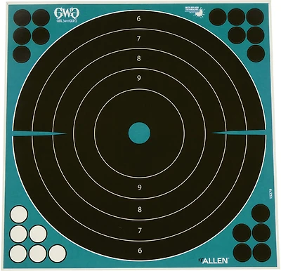 Girls With Guns 12 in W x 12 in H Adhesive Splash Reactive Paper Shooting Targets 5-Pack