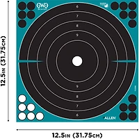 Girls With Guns 12 in W x 12 in H Adhesive Splash Reactive Paper Shooting Targets 5-Pack