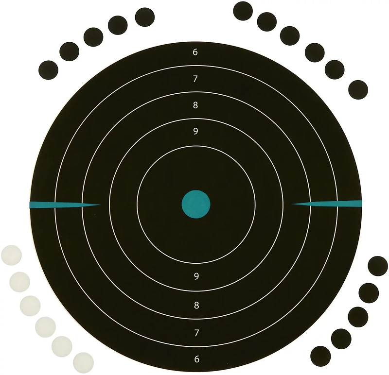 Girls With Guns 12 in W x 12 in H Adhesive Splash Reactive Paper Shooting Targets 5-Pack