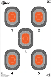 Allen Company EZ Aim 5-Spot Paper Targets 50-Pack