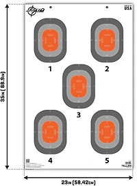 Allen Company EZ Aim 5-Spot Paper Targets 50-Pack