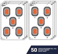 Allen Company EZ Aim 5-Spot Paper Targets 50-Pack