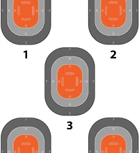 Allen Company EZ Aim 5-Spot Paper Targets 50-Pack