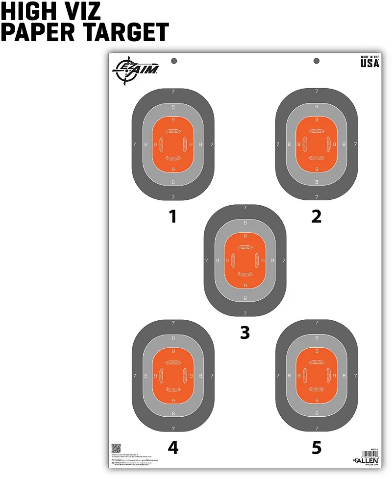 Allen Company EZ Aim 5-Spot Paper Targets 50-Pack