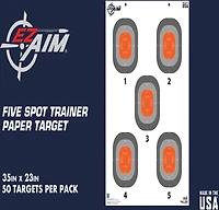 Allen Company EZ Aim 5-Spot Paper Targets 50-Pack