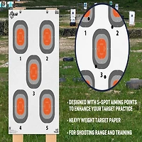 Allen Company EZ Aim 5-Spot Paper Targets 50-Pack