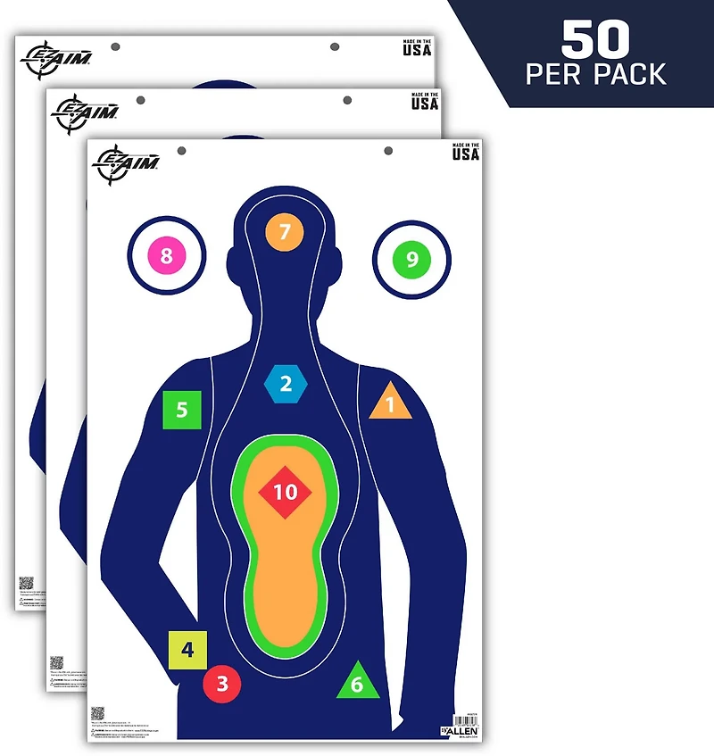Allen Company EZ Aim Command Silhouette Targets 50-Pack