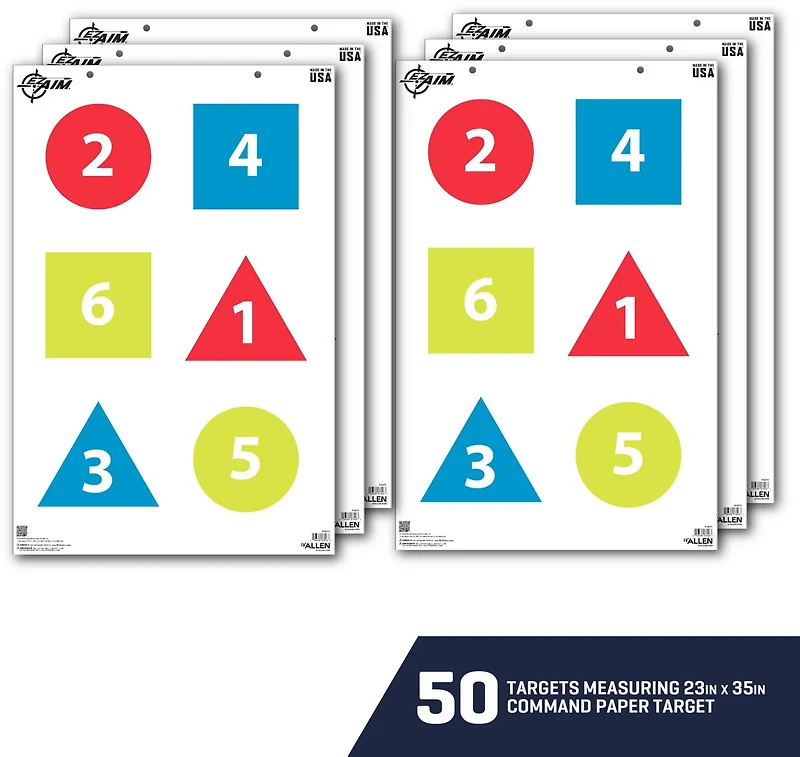 Allen Company EZ Aim Command Targets 50-Pack