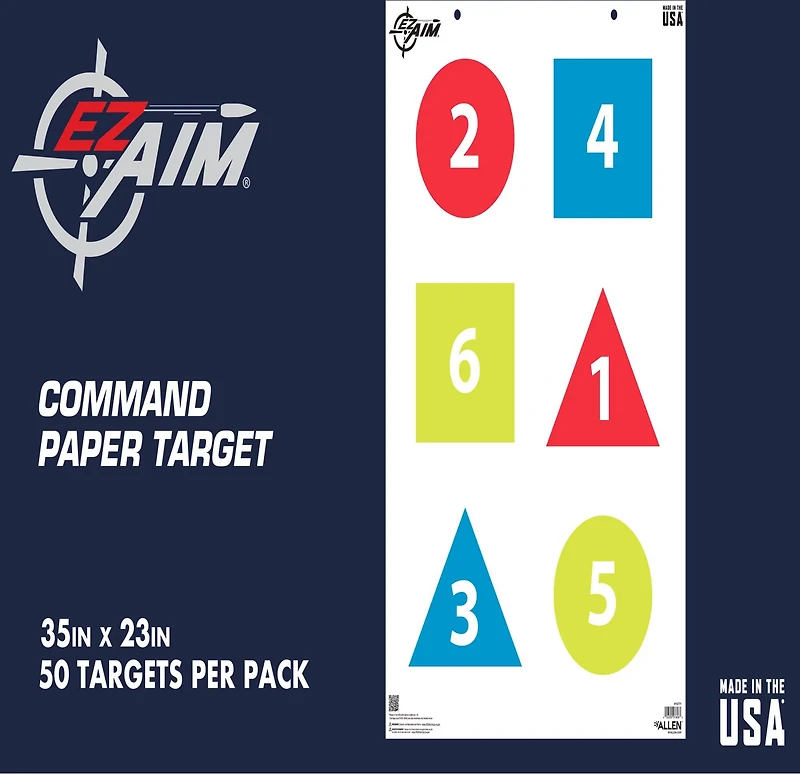 Allen Company EZ Aim Command Targets 50-Pack