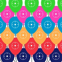 Allen Company EZ Aim FUN Balloon Blast Paper Shooting Targets 4-Pack