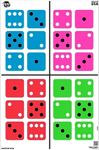 Allen Company EZ Aim FUN Shootin' Dice Paper Shooting Targets 3-Pack