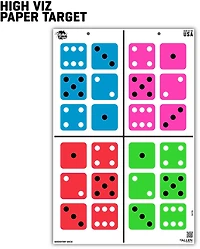 Allen Company EZ Aim FUN Shootin' Dice Paper Shooting Targets 3-Pack