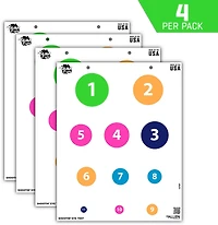 Allen Company EZ Aim FUN Shootin' Eye Test Paper Shooting Targets 4-Pack