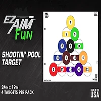 Allen Company EZ Aim FUN Shootin' Pool Paper Shooting Targets 4-Pack