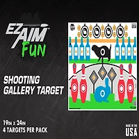Allen Company EZ Aim FUN Shooting Gallery Paper Shooting Targets 4-Pack