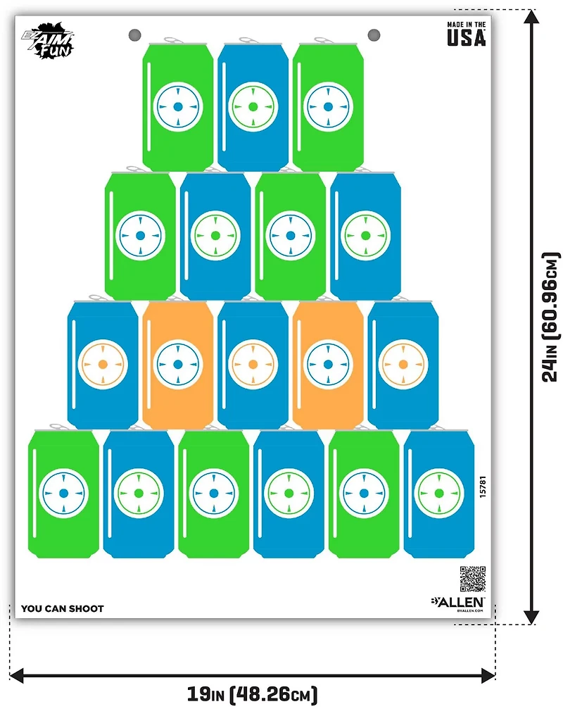 Allen Company EZ Aim FUN You Can Shoot Paper Targets 4-Pack