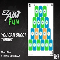 Allen Company EZ Aim FUN You Can Shoot Paper Targets 4-Pack