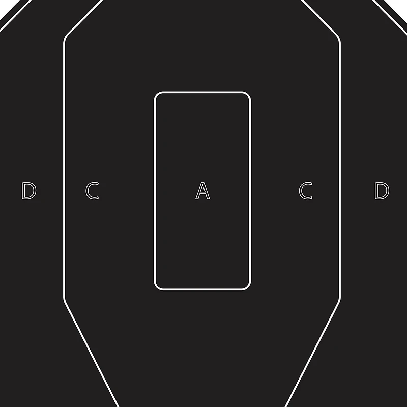 Allen Company EZ AIM IPSC Silhouette Targets 50-Pack