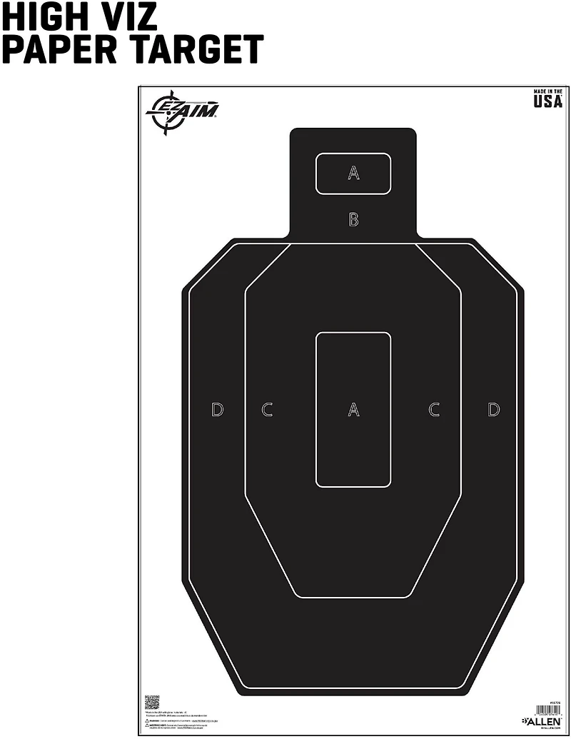 Allen Company EZ AIM IPSC Silhouette Targets 50-Pack