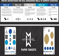 Allen Company EZ Aim Max Michel Course of Fire Training Targets 50-Pack