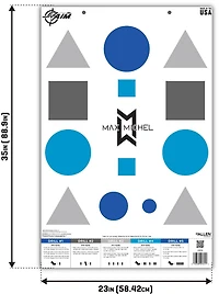 Allen Company EZ Aim Max Michel Course of Fire Training Targets 50-Pack