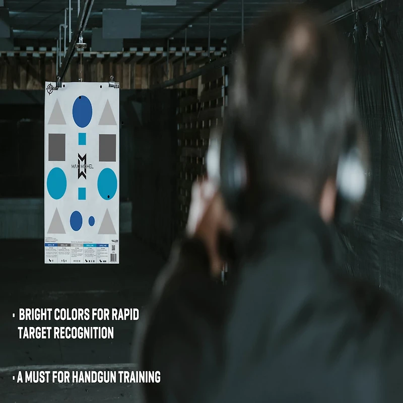 Allen Company EZ Aim Max Michel Course of Fire Training Targets 50-Pack