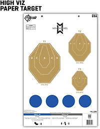 Allen Company EZ Aim Max Michel Course of Fire Training Paper Shooting Targets 50-Pack