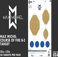 Allen Company EZ Aim Max Michel Course of Fire Training Paper Shooting Targets 50-Pack